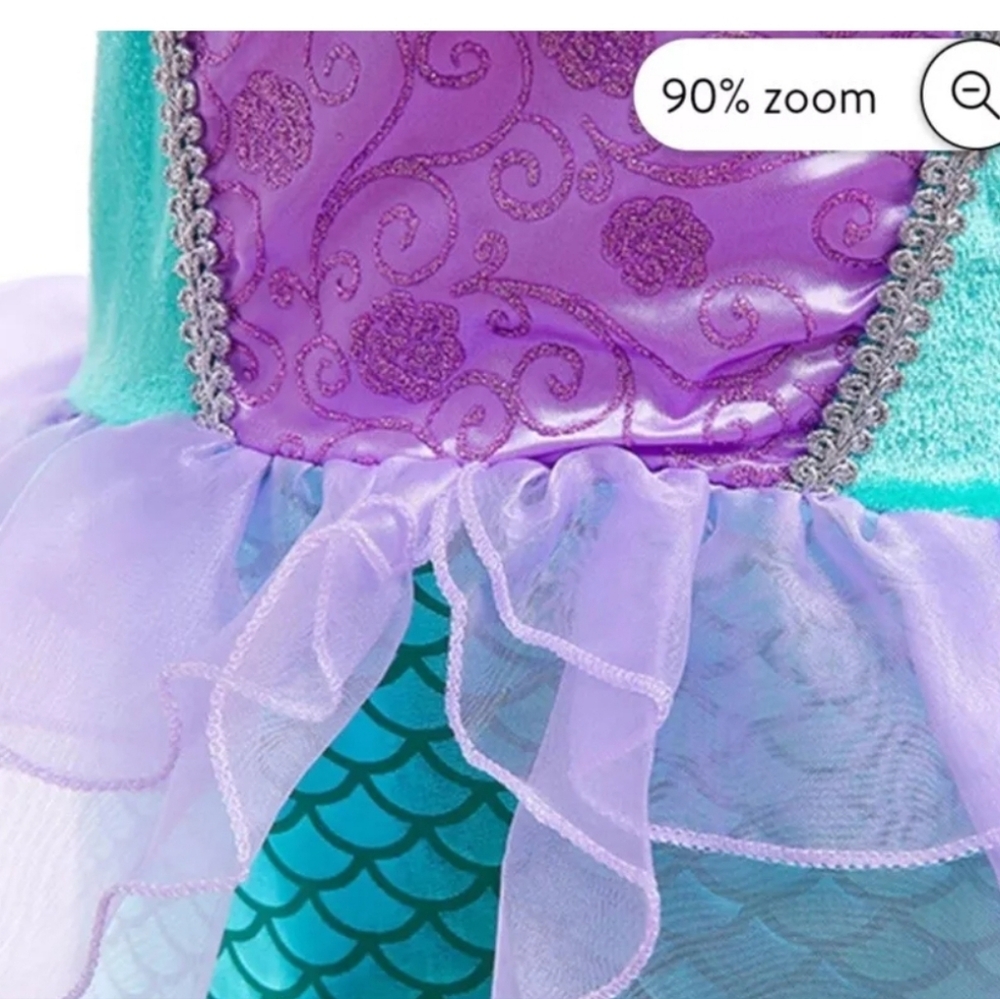 Ariel Princess Halloween Costume | Little Mermaid Birthday Outfit for Gi… - Picture 5 of 5